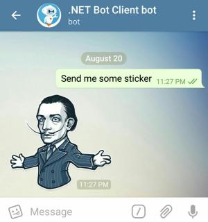 sticker message screenshot